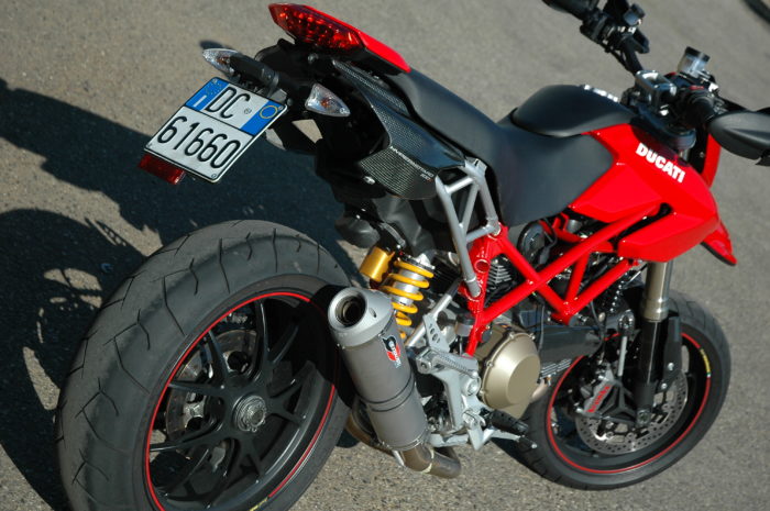 Ducati Hypermotard 1100 '07/'09 2 in 1 full, low-mount right sided exhaust system, with a TRI-CONE muffler - Image 2