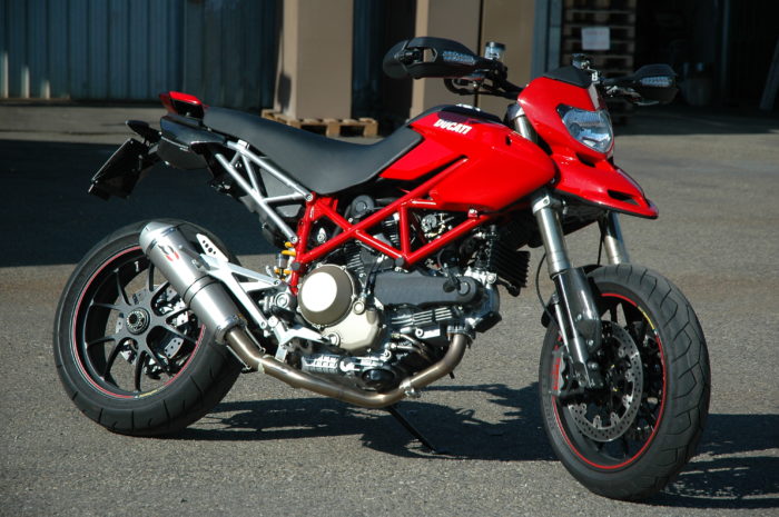 Ducati Hypermotard 1100 '07/'09 2 in 1 full, low-mount right sided exhaust system, with a TRI-CONE muffler - Image 3