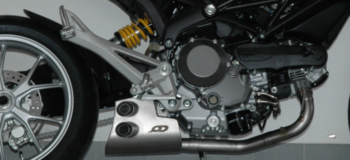 Ducati Monster 1100, Impianto di Scarico Serie Ex-Box - immagine 2