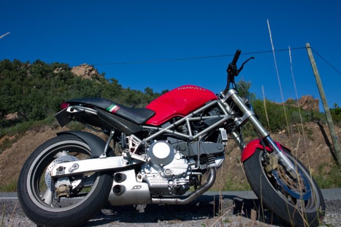 DUCATI MONSTER 600-620-750-800-900-1000 EX-BOX Omologato e3