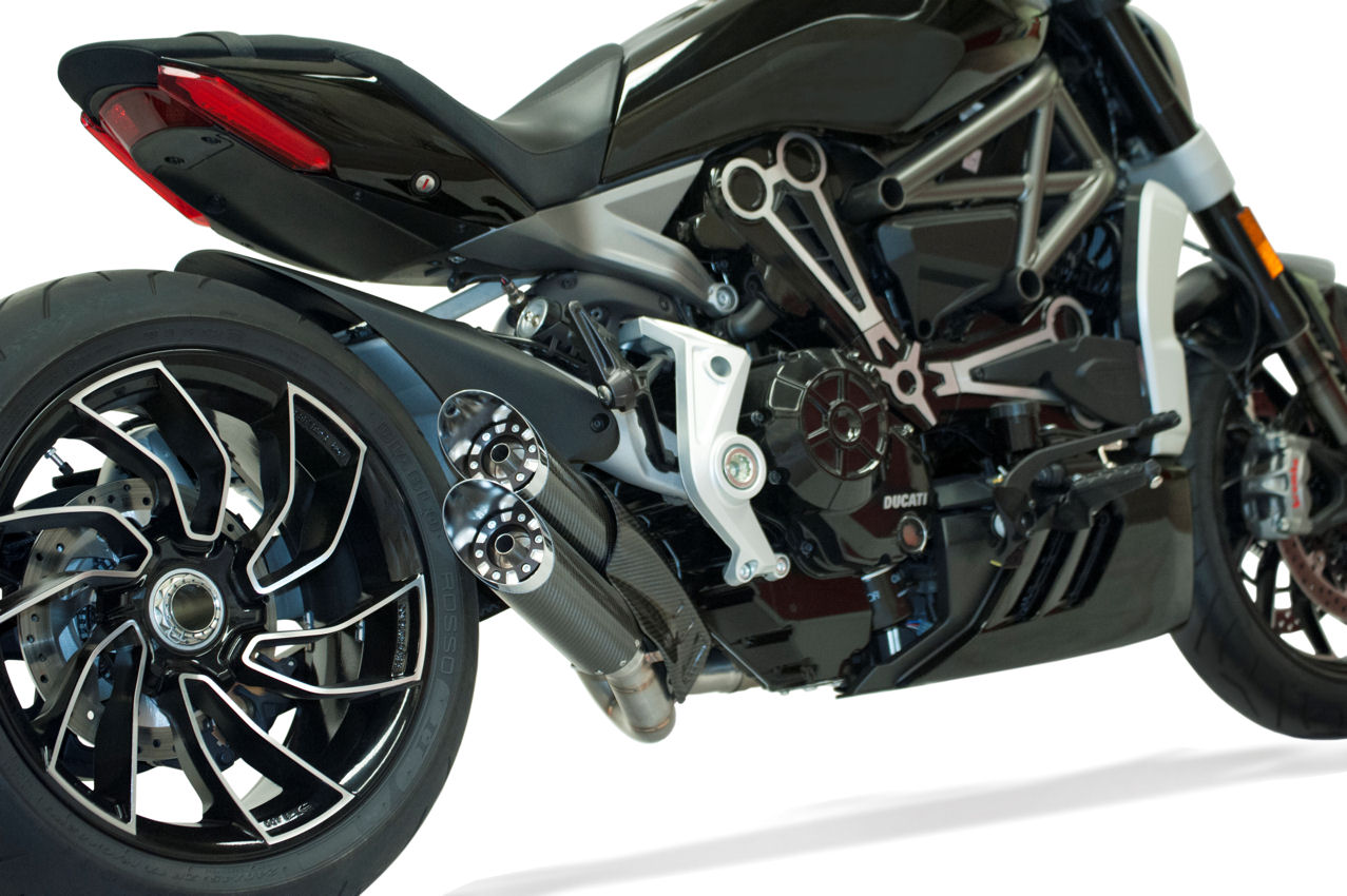 Silmotor Exhaust Slipon Muffler Silencer Double Racing For Ducati X-Diavel Xdiavel 