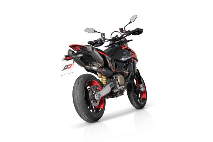 Hypermotard 698 Doppio silenziatore Tri Cone Titanium Carbon - immagine 6